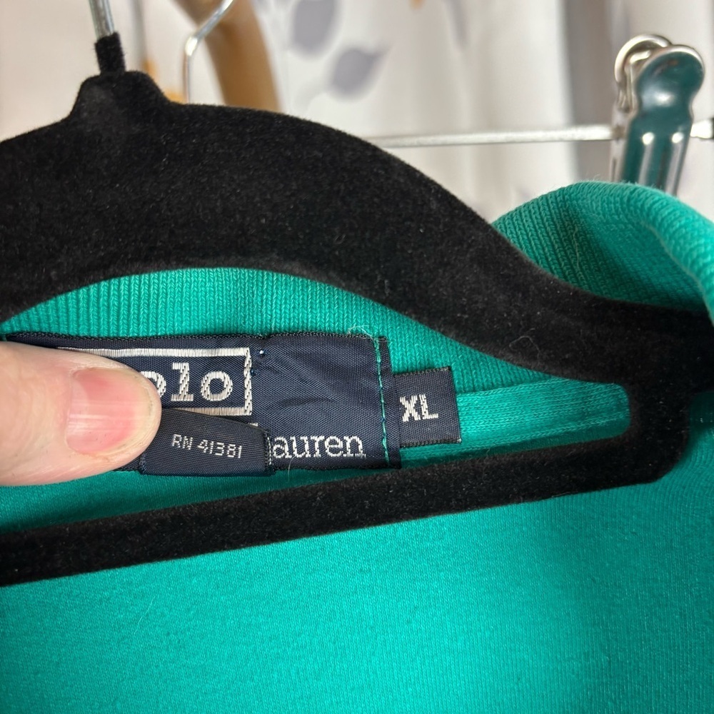 Vintage Polo by Ralph Lauren Green Classic Polo Shirt - Picture 3 of 5